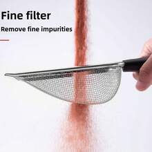 Thickened Stainless Steel Cat Litter Box Accessories, Large Size Deep Stainless Steel Anti-Sand-Carrying Cat Litter Scoop, Essential Cat Litter Scoop Filter Scoop For Cat Toilet, Easy To Scoop, Non-Stick, Durable And Long-Lasting - one-size - View 3