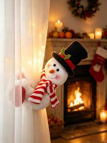 1 Peça Prendedor de Cortina Papai Noel, Fivela de Cortina Boneco de Neve, Decoração de Cena de Festa de Feriado, Criativo e Fofo, Adequado para Armazenamento de Cortinas, Decoração de Corrimão de Escada, Decoração de Garrafa, Decoração de Árvore de Natal e Decoração de Feriado de Reunião Doméstica, Melhor Escolha para Temporada de Casamento, Temporada de Formatura, Temporada de Volta às Aulas, Halloween, Presentes de Natal, Decoração Doméstica, Decoração de Quarto - Vários estilos - Visão 6