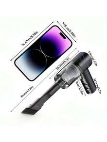 Penyedot Debu Genggam 3-in-1 - 2000mAh, Pengisian Cepat, Daya Hisap Basah/Kering yang Kuat untuk Mobil, Rumah, dan Hewan Peliharaan, Pengisian Daya USB-C, Filter yang Dapat Dicuci, Pembersih Udara Rendah Suara, dan Set Nosel Multifungsi, Penting untuk Detailing Mobil dan Pembersihan Keyboard - nirkabel - View 12