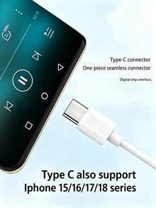 Type C 有線耳機 3.5mm 圓形插頭 USB C 入耳式耳機 電子通話音樂低音立體聲耳機套裝，相容於 iPad/PC - 查看 4