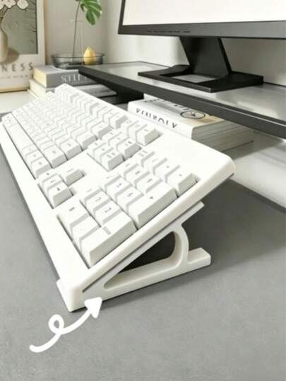 1 Pair Universal Ergonomic Keyboard Stand, Non-Slip Desktop Support, Comfortable Typing Support, Anti-Slip, Adjustable, Suitable For Office And Gaming, Multiple Colors Available