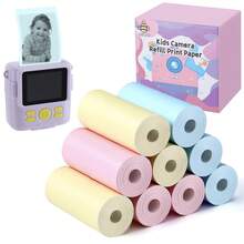 Mini Thermal Printer Paper Labels Stickers, Colorful Self-Adhesive Thermal Printing Paper, Inkless Printing, Suitable For Photo And Image Printing - A - View 4
