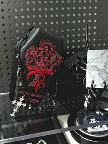 1pc Fashion Gothic Coffin-Shaped Jewelry Box, Fashionable Artificial PU Leather Mini Jewelry Storage Box, Perfect For Storing Earrings, Rings, Necklaces And Bracelets, Portable Gothic Style Storage Box, Perfect For Halloween, Christmas, Back To School, Unique Gift For Fashion Enthusiasts And Collectors - Multicolor - View 6