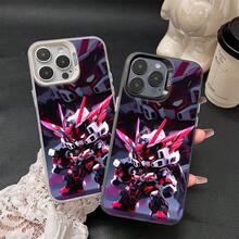 [24h Shipping From DE] Sci-Fi Mecha Style  Phone Case With Mechanical Spiked Details In Red White And Black, Combat Stance,  Anime Aesthetic, Shockproof Protective Cover For Phone 18 ProMax Pro 17 16 Plus E 15 14 13 12 11 XS Max XR X Air  S26 Ultra Plus S25 S24 S23 FE S22 S21  15 Ultra Pro 14 13 Slim Skin-Friendly Grip, Durable Drop Resistant, Stylish - White - View 2
