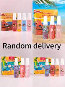 1/4/5瓶 40ml 巴西香氛噴霧，適用於室內外清新空氣，持久留香。融合優雅花香、果香與海洋調，適合約會、派對與居家使用，隨機發貨 - 彩色 - 查看 7