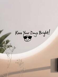 1件裝「Have A Nice Day!」與「Keep Your Days Bright」正向肯定貼紙 笑臉貼紙 - 彩色 - 查看 8