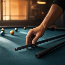Carbon Fiber Billiard Cue Shaft, Net Length 737mm, 11.8mm Tip, Accelerated Taper, 3/8‑8 Slow Pitch Pin - 11.8mmTIP - View 6