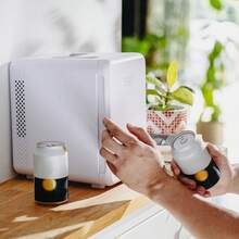 Adler Mini Fridge, Personal Cooler, Small Beverage Fridge - 4L Capacity, Peltier Cooling, Dual Power (12V/Mains), White - EU E Type Plug(220-240V) - View 5