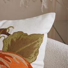 LCUHPCL American Vintage Autumn Thanksgiving 3D Pumpkin Embroidery Pillow Case, Home Decor Suitable For Sofa, Living Room, Bedroom, Party And Various Environments - Burnt Orange - View 8