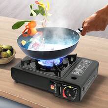 Portable Butane Gas Stove, Single Burner Camping Stove – Windproof Piezo Ignition Outdoor Cooker With Carrying Case For Camping, Hiking, Picnic, RV, BBQ, Hot Pot, Garden, Backyard & Emergency Cooking - A - View 2