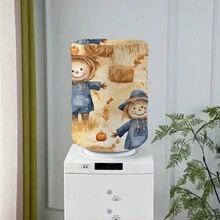 Water Dispenser Barrel Cover For 5 Gallon Water Bottlem, Autumn Pumpkin Mushroom Printed Durable Fabric Water Cooler Covers, Elastic Fabric Bucket Decor Protector Cover - Multicolor - View 17
