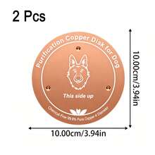 2pcs Copper Pet Water Filter Bowls, 3-Point Support Design, Made Of 99.9% Pure Copper. Suitable For Various Pets Including Dogs, Cats, Cows And Chickens. Reusable, Physical Filtration Method, Very Convenient To Use. - 2-pack [Style 1] - View 9