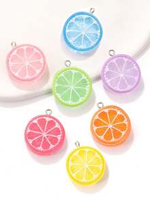 10/20/100pcs Double-Sided Lemon Slice Jewelry Accessories DIY Earrings Pendant Keychain Phone Charm Bag Pendant Doll Machine - Small Lemon Slices - View 2