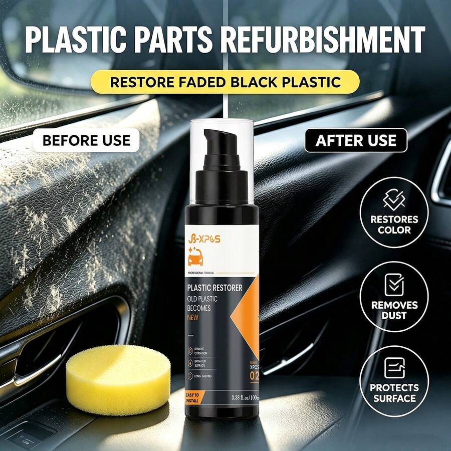 JB-XPCS Agen Perbaikan & Perawatan Komponen Plastik Mobil, Memperbaiki Plastik yang Memutih dan Menua, Agen Perawatan Perbaikan untuk Mencerahkan Konsol Tengah dan Bumper YT0102 - YT0102 - View 1