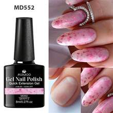 MSRUIOO 1pc 8ml Quick Extension Nail Gel Polish , Glitter Sequins Builder Gel Varnish For Finger Extend , UV LED Cured, Long Lasting Nails, Semi Permanent Soak Off Nail Extension Gel For Manicure Home And Salon Nail Supplies - Multicolor - View 4