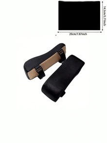 1pc Upgraded Office Chair Comfort Armrest Pad, Memory Foam Home/Office Chair Armrest Cover, Comfortable Computer Gaming Chair Cushion, Removable & Washable, Elbow Support & Forearm Pressure Relief, Black, Grey - Multicolor - View 8
