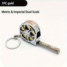 1pc Mini Keychain Tape Measure 78.74 Inch Steel Tape, Industrial Grade Portable Hanging Decoration Exquisite Small Steel Ruler, Metric And Imperial Dual Scale, Multi-Functional Steel Tape Measure Gift, Absolutely Beautiful Small Gift, Best Gift For DIY Craft Enthusiasts (Sticker Color Random) - Tape Measure - View 6