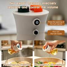 1pc Olive Oil Spray Bottle, Kitchen Essential, Can Hold Soy Sauce, Vinegar, Seasoning, Suitable For Camping, BBQ, Baking, Cooking, Salad And More, Multiple Styles Available, Leak-Proof Kitchen Oil Bottle, Edible Oil Spray Bottle, Olive Oil Bottle, Fitness Salad BBQ Spray Oil Bottle, Vinegar Bottle - View 4