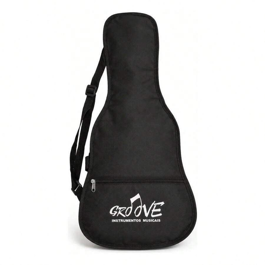 Capa Bag Cavaquinho Groove Alca Bolso Ziper Reforcada Preta - Preto - Visão 1