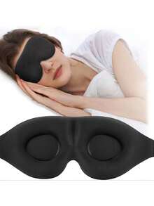 1 buah Masker Tidur Blackout 3D Ultra Lembut, Bernapas dan Nyaman, Cocok untuk Semua Jenis Kulit, Unisex untuk Pelajar, Penerbangan Jarak Jauh, Perjalanan Bisnis, Liburan, Tidur Siang, Tidur Nyenyak, Dilengkapi dengan Sumbat Telinga, Hadiah Halloween Natal, Perlengkapan Penting Kembali ke Sekolah - Beraneka warna - View 3