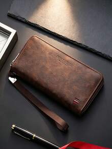 4/1pc Men's Carbon Fiber PU Pop‑Up Wallet, Zipper Coin Pocket Trifold Purse, Multi‑Card Slots Slim Purse For Business Daily Use - Multicolor - View 13