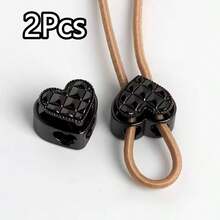 2/4/6Pcs Metal Heart-Shaped Spring Buckle, Drawstring Adjuster, Suitable For Hoodies, Sweatpants, Elastic Buckle, Pig Nose Buckle, Multi-Function Hardware Accessories - Multicolor - View 14
