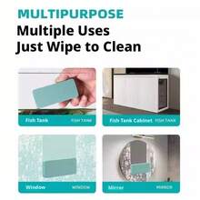 4pcs Aquarium Cleaning Sponges, Fish Tank Glass Cleaner Magic Sponge, Algae & Scale Remover, Scratch-Free Chemical-Free Melamine Foam Brush, Suitable For Freshwater And Saltwater Tanks Aquarium Accessories - View 8