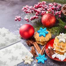 3D Snowflake Silicone Chocolate Candy Mold Christmas Cake Fondant Decorating Baking Tool Non-Stick Easy Release - White - View 8