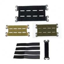6 buah Patch Taktis Nilon, Papan Patch Molle, Panel Display, Dudukan Patch Kait dan Loop, Strip Patch Kait dan Loop, Webbing Kait dan Loop untuk Ransel, Berburu, Papan Patch Mini, Strip Patch, Aksesoris Molle - MultiWarna - View 1