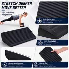 EVA Yoga Stretching Wedge Board Non-Slip EVA Yoga Fitness Slant Board Portable Calf Stretching Wedge For Ankle Flexibility Squat Support Fitness And Home Balance Training - Multicolor - View 10