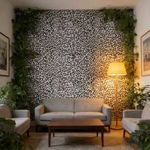 1 rulle personlig vit leopardmönstrad DIY vattentät fläckavvisande lättstädad självhäftande tapet/väggklister, lämplig för skåp, bord, stolar, rumsbakgrund och hemrenovering - leopardtryck - Visa 3