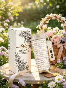 White - Floral Ribbon