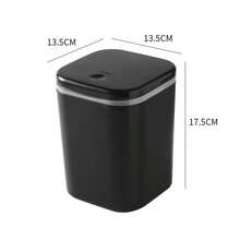 Mini Desktop Trash Can With Rotating Lid, Small Plastic Waste Basket, Odor-Proof Desktop Trash Can, Suitable For Paper Scraps, Fruit Peels, Keeps Desktop Tidy, Suitable For Home, Office, Bedroom, Coffee Table, Living Room, Study, Bathroom - A - View 7