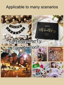 1pc - Customized Wedding Guest Book, Minimalist Style Customized Wedding Guest Book, Personalized Exclusive Customized Wedding Photo Album, Minimalist Wedding Guest Registration Book, Customized Wedding Banquet Guest Book, Sign-In Book, Wedding Photo Album, Engagement Anniversary Gift, Couple Keepsake, Suitable For Wedding, Proposal, Bridal Shower Decoration, Wedding Season Use, Wedding Guest Book, Customized Hardcover Wedding Guest Book - Multicolor - View 5
