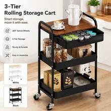 Storage Islands & Carts - Black - View 1