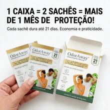 Desodorante Natural Vegano OdorAway Duração Até 21 Dias Sem Alúminio Axila Suvaco Pés Elimina Odores - Multi Aromas - Visão 3