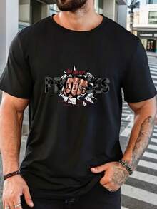 Men T-Shirts - 黑色 - 查看 6