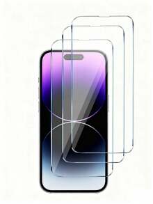 3 pezzi Pellicola protettiva in vetro temperato compatibile con iPhone 17/17 Pro/17 Pro Max/17 Air 16 15 14 13 12 11 Pro Max, compatibile anche con 12 Mini 13 14 15 Plus SE X XS XR - Trasparente - Visualizzare 42