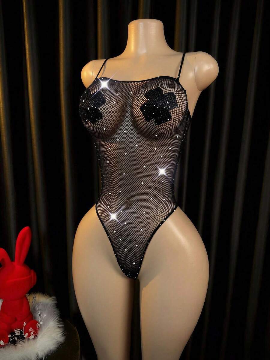 Lingerie Set / Role Play Costume Dress Bodysuit Shirts Long Sleeves Lingerie Cover Up Bikini Cover-Up - Black - View 1