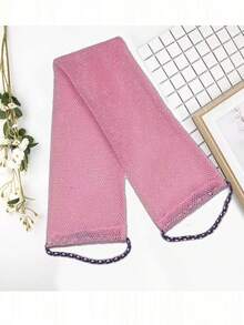 1pc Mesh Exfoliating Long Back Bath Brush Towel Set, With Pull Rope Nylon Back Exfoliating Brush, For Shower, Effective Body Scrub, Makes Skin Smooth, Bathroom Decor, Room Decor, Back To School Dorm Supplies, Shower Cap, Exfoliating Glove - View 6