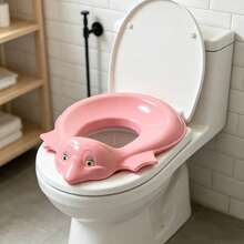 Dinosaur Shaped Toilet Seat Adapter, Portable Toilet Training Ring For Standard Household Toilets, Cartoon Animal Toilet Seat Accessory For Bathroom, Multiple Colours - A - View 3
