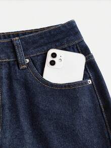 Women Denim Skirts - Navy Blue 2074 - View 6