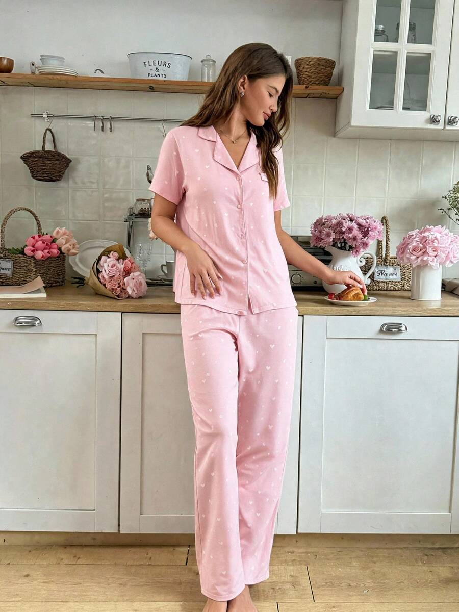 Milan-Patterned Pajama Set – Designed For Those Seeking A Blend Of Elegance And Comfort, This Pajama Set... - White - View 1