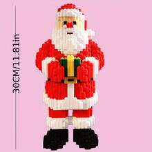 1600pcs Santa Claus Building Blocks Set, Party Game, Office Home Living Room Decoration, DIY 3D Puzzle Blocks, Craft Making, Assembly, Creative Interlocking Toy For Adults And Teens, High Difficulty Challenge Plug-In Building Blocks Assembly, Easter, Halloween, Christmas Gift, Perfect Holiday And Birthday Gift - Multicolor - View 6