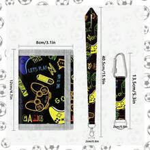 Cartoon Game Console Wallet For Boys And Girls, Cool Strap Design, Convenient For Carrying Out, Mini Pocket Wallet With Hook Design, Top Choice For Back To School And Holiday Gifts - Multicolor - View 4