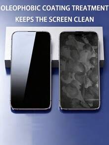 4PCS Anti‑Spy Black Edge Tempered Glass Screen Protector , 30 Degree Privacy Protection, Anti‑Scratch Oleophobic Anti‑Oil Screen Film, Privacy Screen Guard For Smartphone - Black - View 6