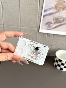 1pc Cute Astronaut Rocket Cartoon Print Full Coverage 9H Hardness Camera Lens Protector, Compatible With IPhone 18 Pro Max/18 Pro/17 Pro Max/17 Pro, Space Planet Pattern, Anti-Oil Anti-Drop Anti-Explosion, Bubble-Free Auto-Adsorption, Easy Installation - Clear - View 4