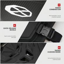 1 pieza Chaleco de protección para pecho y espalda de motocicleta, rodilleras y coderas de motocicleta, equipo de protección para montar, accesorios de motocicleta, artículos esenciales para montar para mujeres, hombres, regalos para motociclistas - A - Ver 9