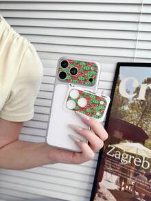 1pc Full Print Summer Cute Watermelon Anti-Fingerprint 9H Hardness Camera Lens Protector, Compatible With IPhone 18 Pro Max/18 Pro/17 Pro Max/17 Pro, Anti-Drop Anti-Explosion Bubble-Free Auto-Adsorption Easy Installation Anti-Scratch Screen Protector Accessory, Suitable For Phone Case - Fruit - View 9