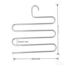 10pcs Premium Multi-Layer Iron Alloy Pants Hangers, Heavy Duty Space-Saving Closet Storage Rack, Sturdy Durable Pants Hanging Rack, High-End Home Bedroom Closet Accessories - Multicolor - View 8